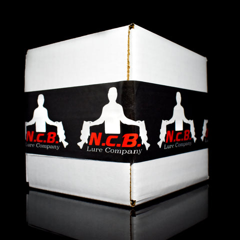 A white corrugated NCB Mystery Spring Box